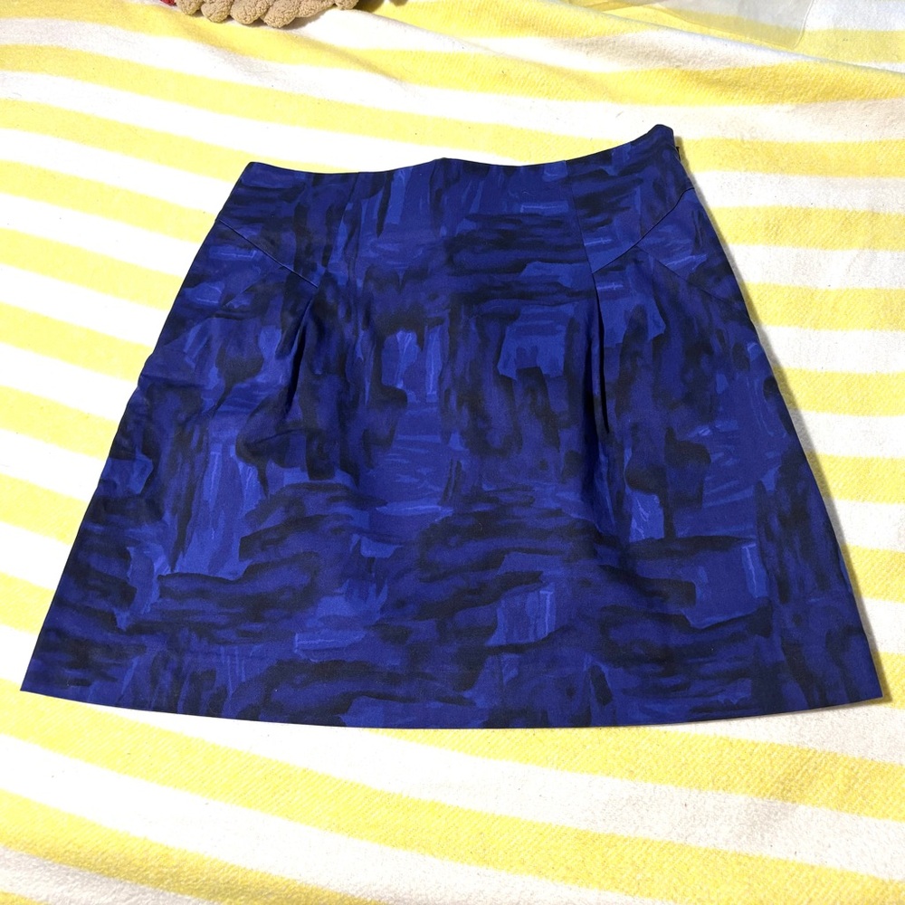 4/$15 Theory “Lorenna Brushstroke” Abstract Design Skirt with Pockets, 4, EUC